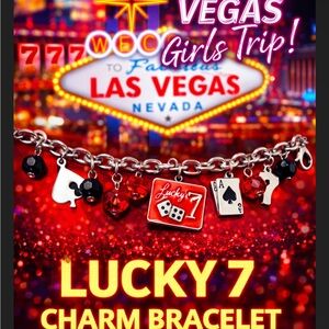 Lucky 7 Silver Charm Bracelet
